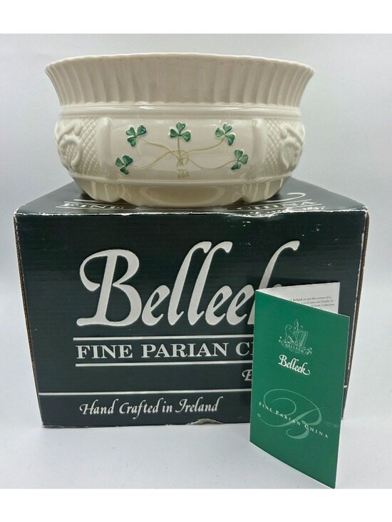 Belleek Pottery Other - Belleek Irish Porcelain Nadine Fruit Bowl Made Of Parian China In Ireland